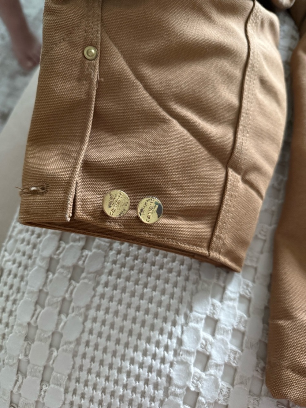 Vintage Carhartt Brown Barn Coat with Dark Brown Corduroy Collar Size 3/4XL - Picture 12 of 12